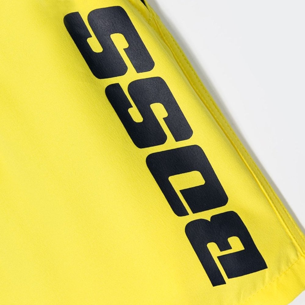 Hugo Boss Boys Logo Swimshorts Yellow 14Y