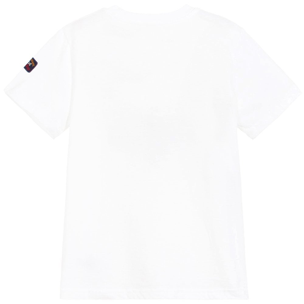Paul & Shark Boy's Stripped T-shirt White 8Y
