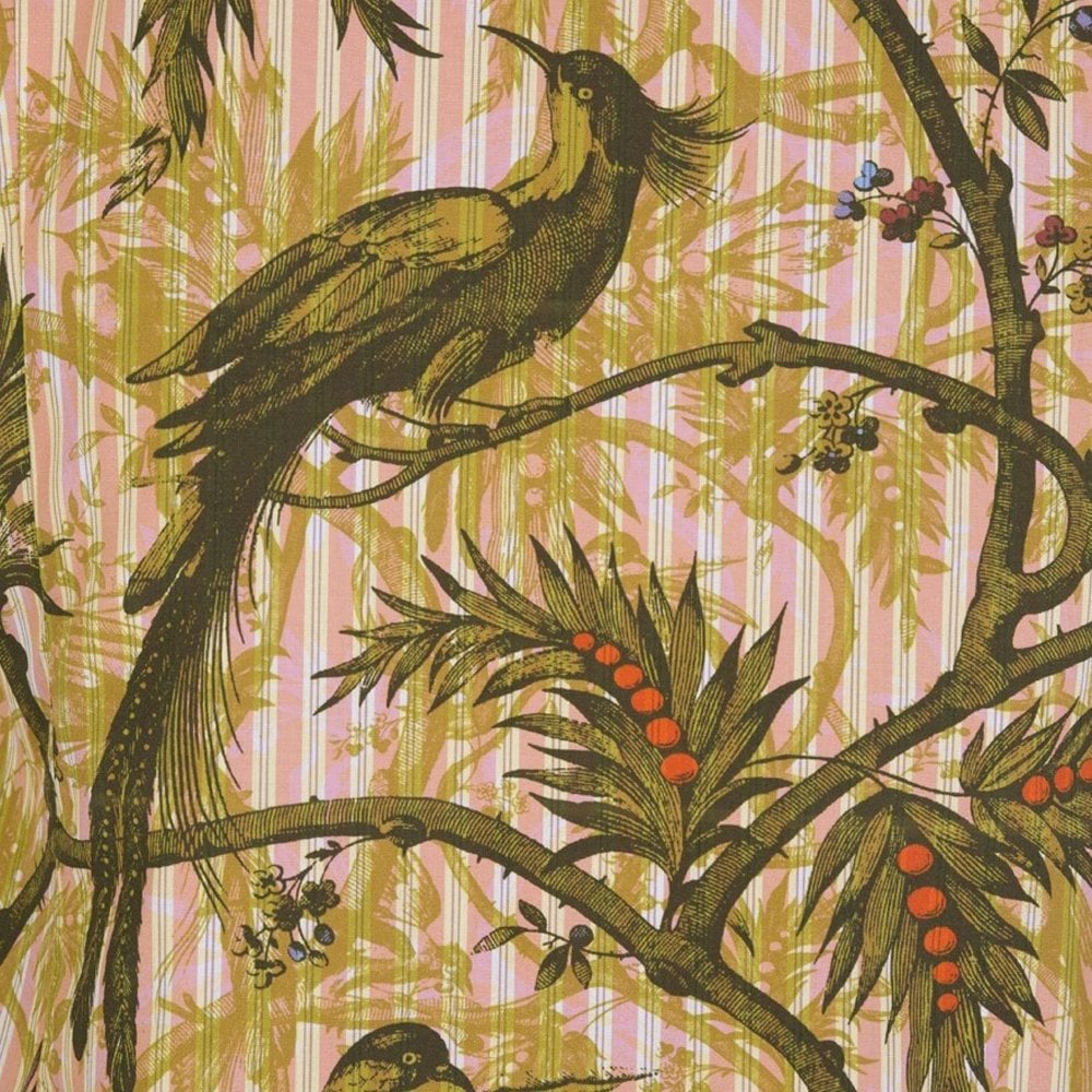 Vivienne Westwood Men's Birds And Berries Short Sleeve Shirt Green L