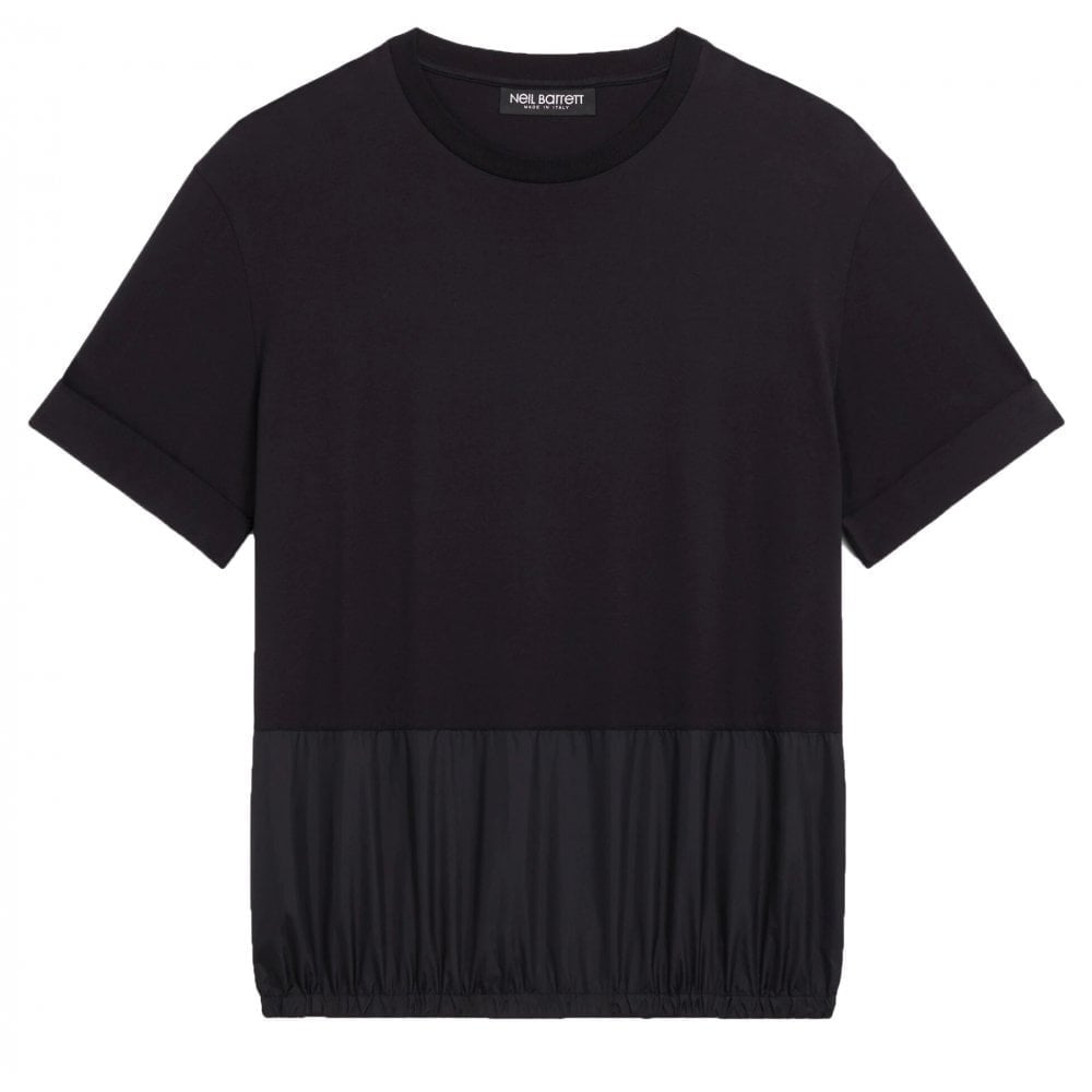 Neil Barrett Men's Panelled Relax Fit T-shirt Black M