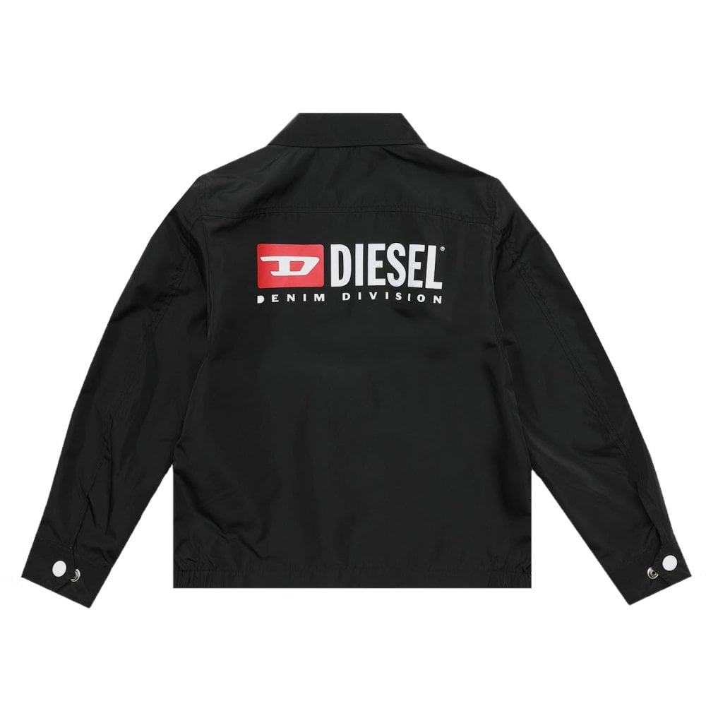 Diesel Boys Embroidered Logo Jacket Black 6Y