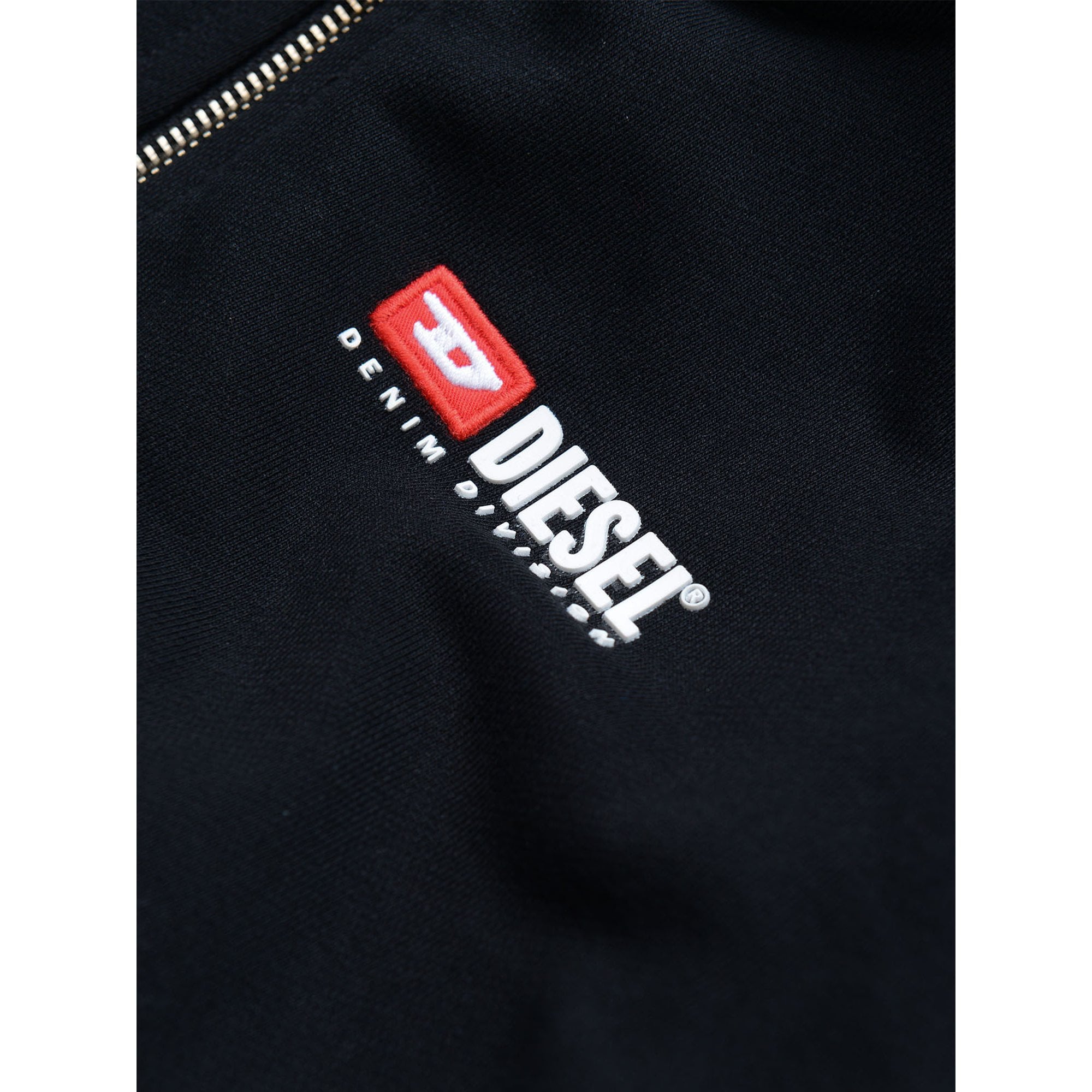 Diesel Boys Cotton Logo Hoodie Black 8Y