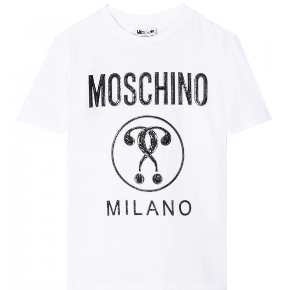 Moschino Boys Milano Maxi T-shirt White - WHITE 4 YEARS