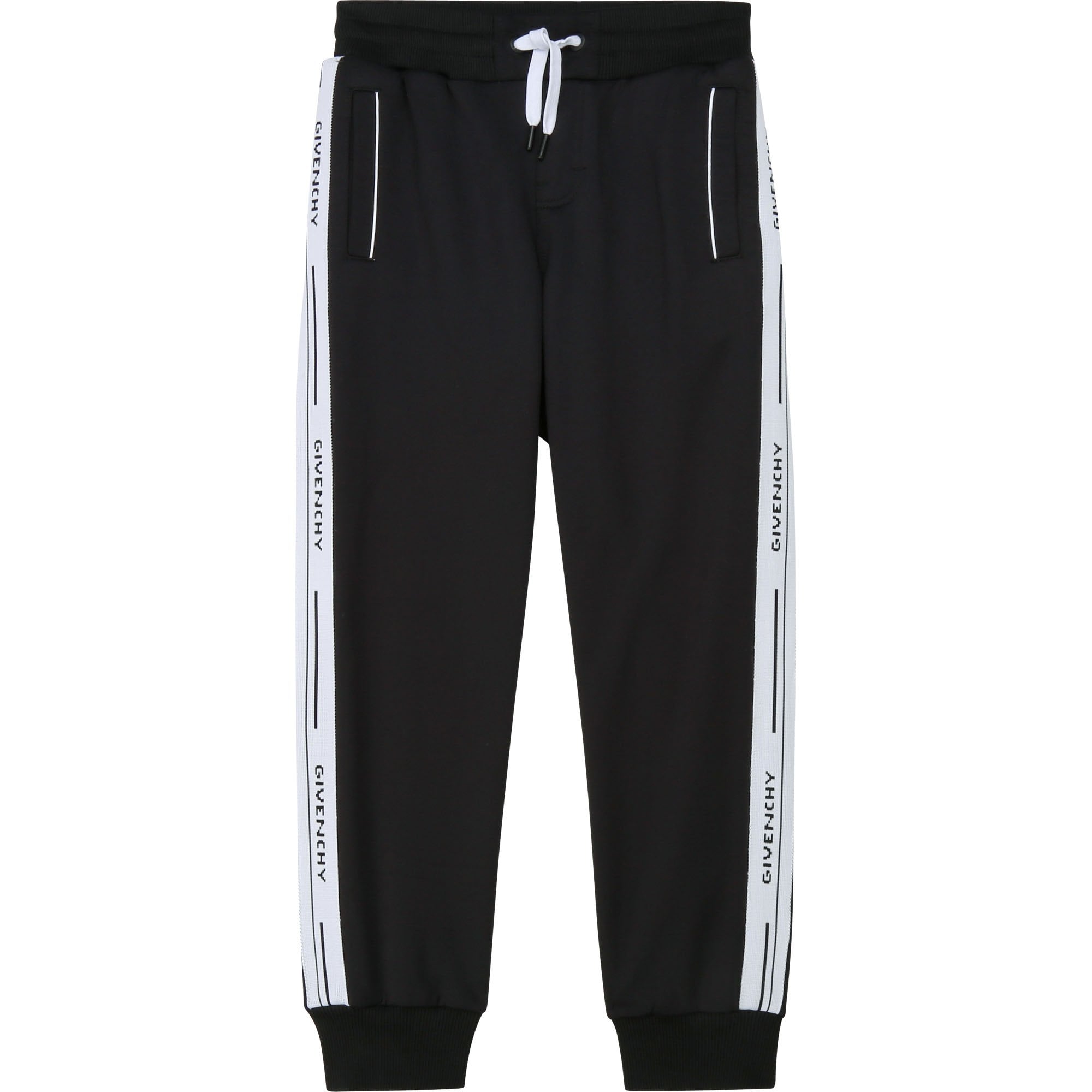 Kids Black Printed Sweatpants by Givenchy on Sale