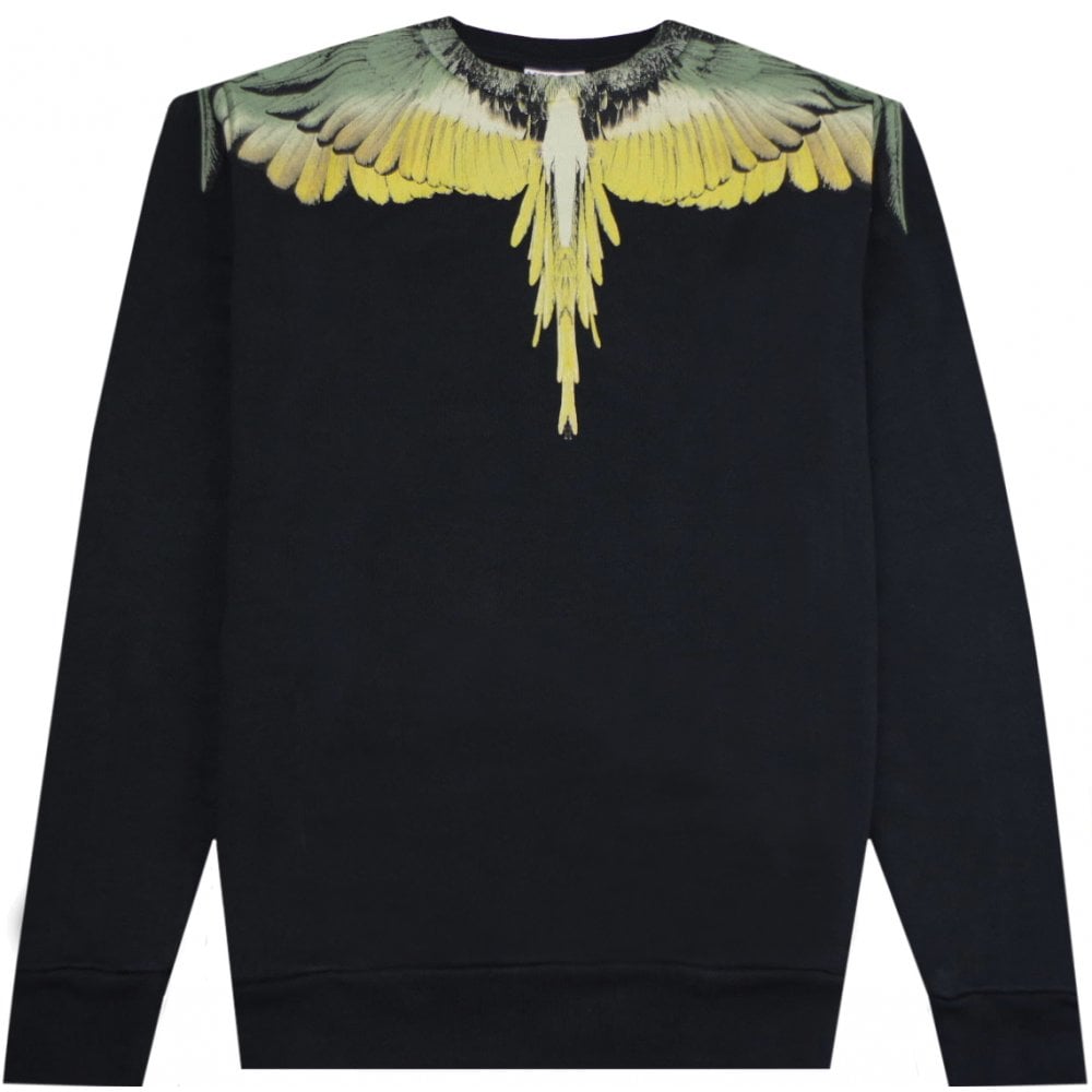 Det handling Udstyr Marcelo Burlon Men's Wings Sweater Black — Maison Threads