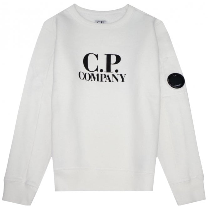 C.p Company Boys Sweater White - 10Y WHITE