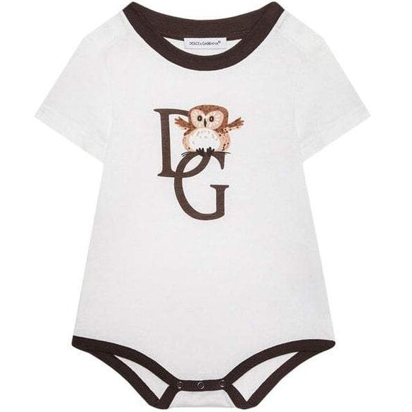 Dolce & Gabbana Baby Boys Animal Print Bodysuit White 18/24m
