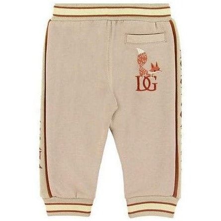 Dolce & Gabbana Boys Cotton Joggers Beige 12M