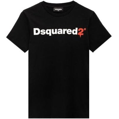 Dsquared2 Boys Cotton T-shirt Black 10Y