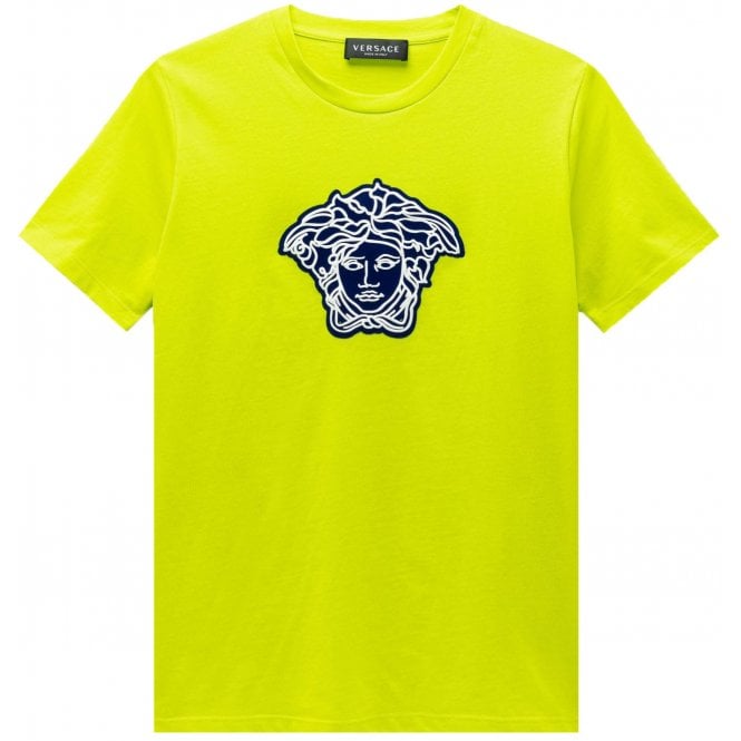 Versace Boys Medusa T-shirt Lime - LIME 6Y