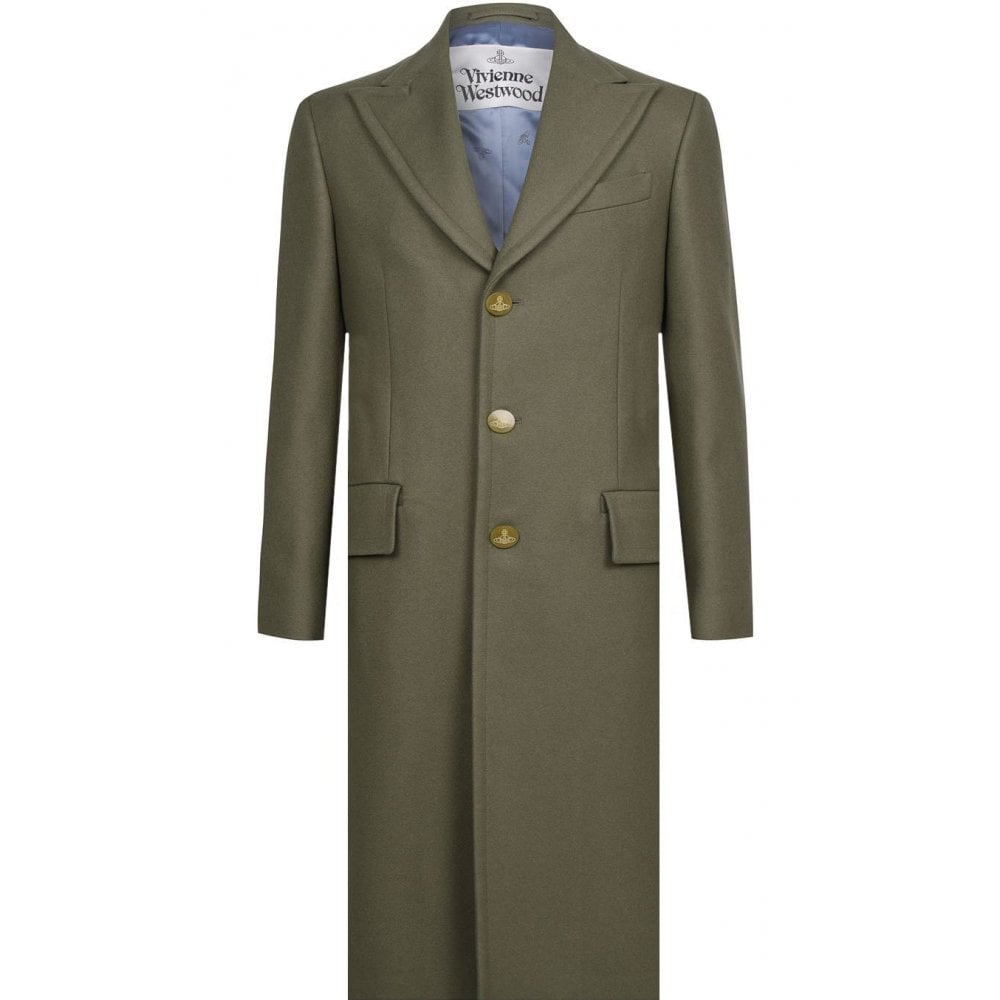 Vivienne Westwood Men's Overcoat Taupe - TAUPE M