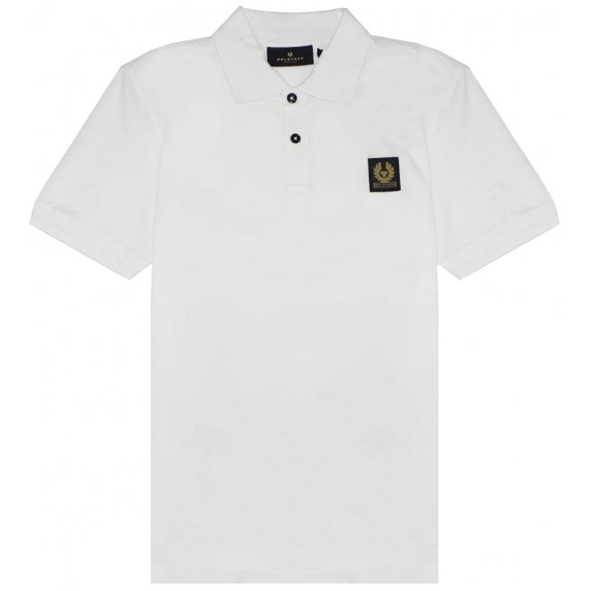 Belstaff Men's Short Sleeve Polo White - SMALL WHITE