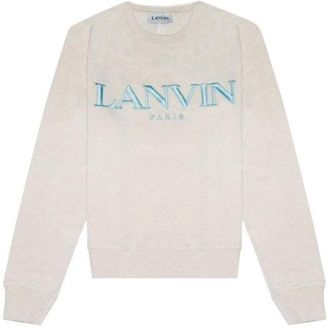 Lanvin Men's Embroidered Sweater Beige - BEIGE S