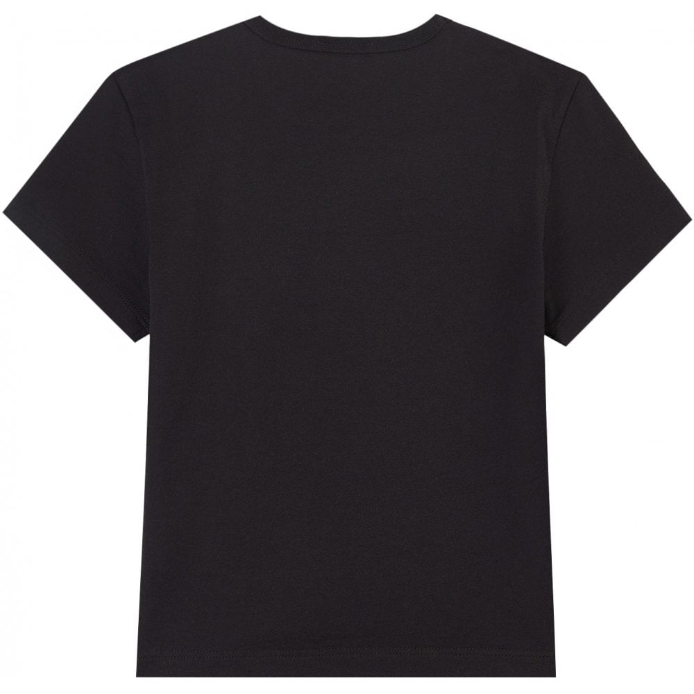 Dolce & Gabbana Boys Made In Italy Flag T-shirt Black 2Y