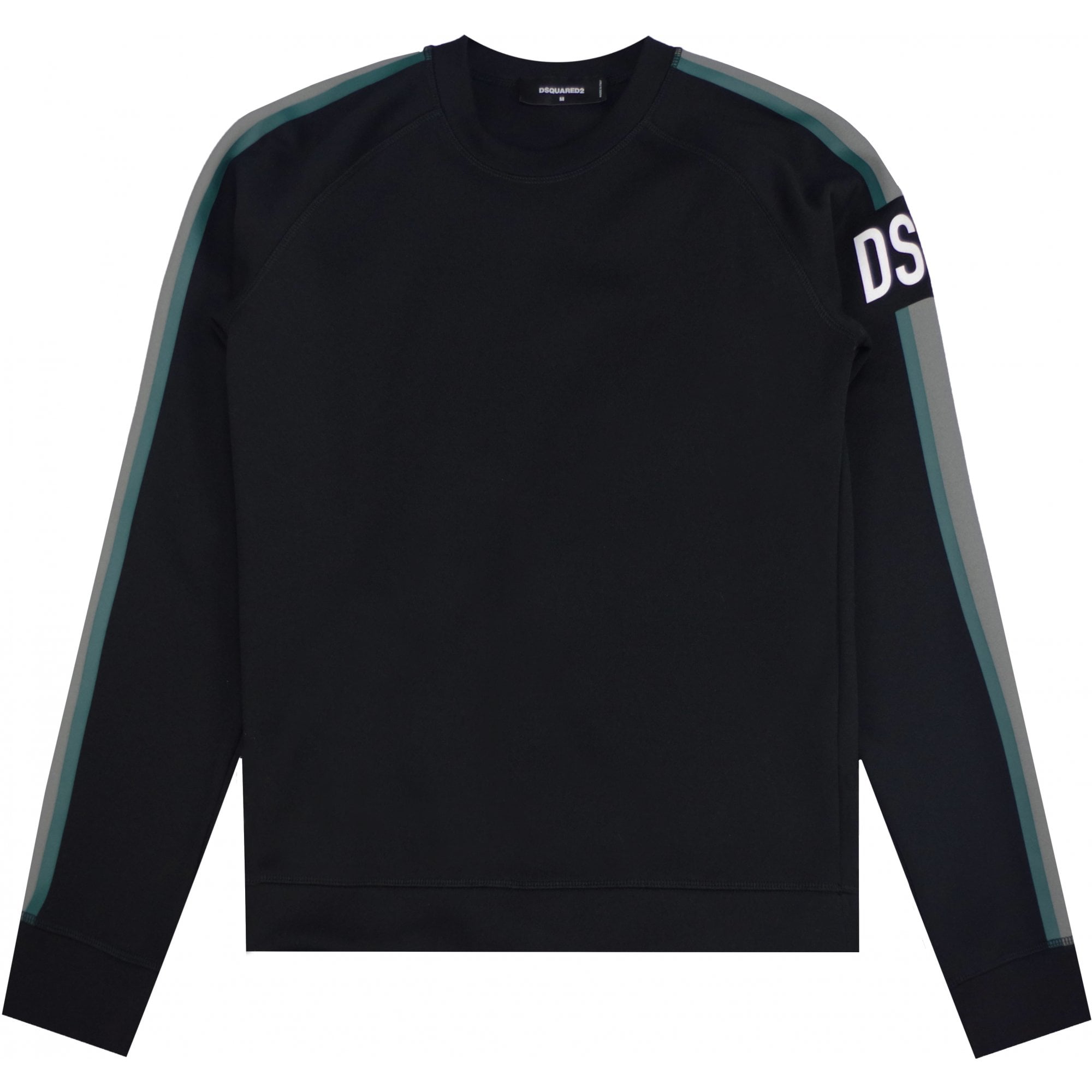 Dsquared2 Men's Side Line Crewneck Sweatshirt Black M