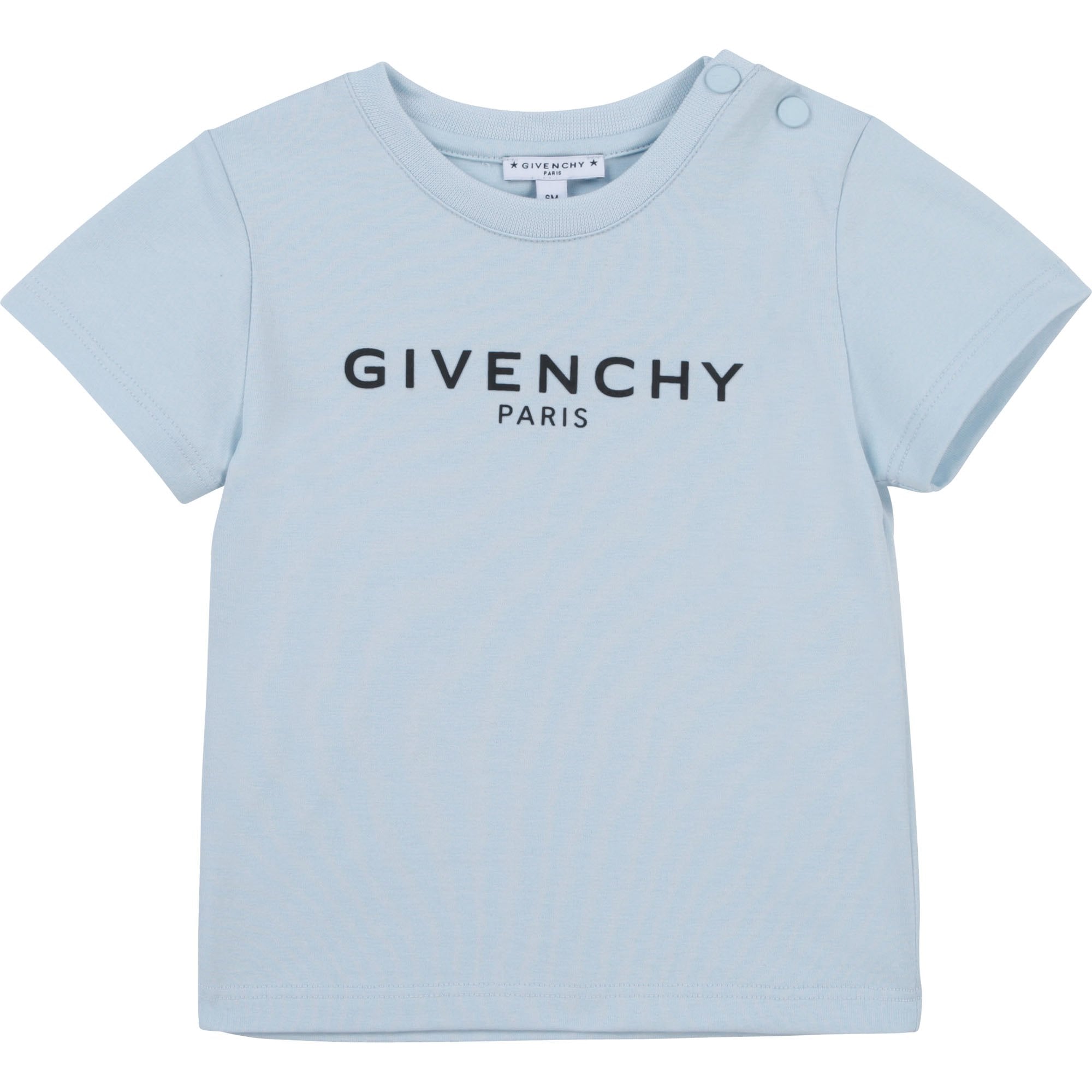 Givenchy Baby Boys Cotton T-shirt Blue - BLUE 2Y