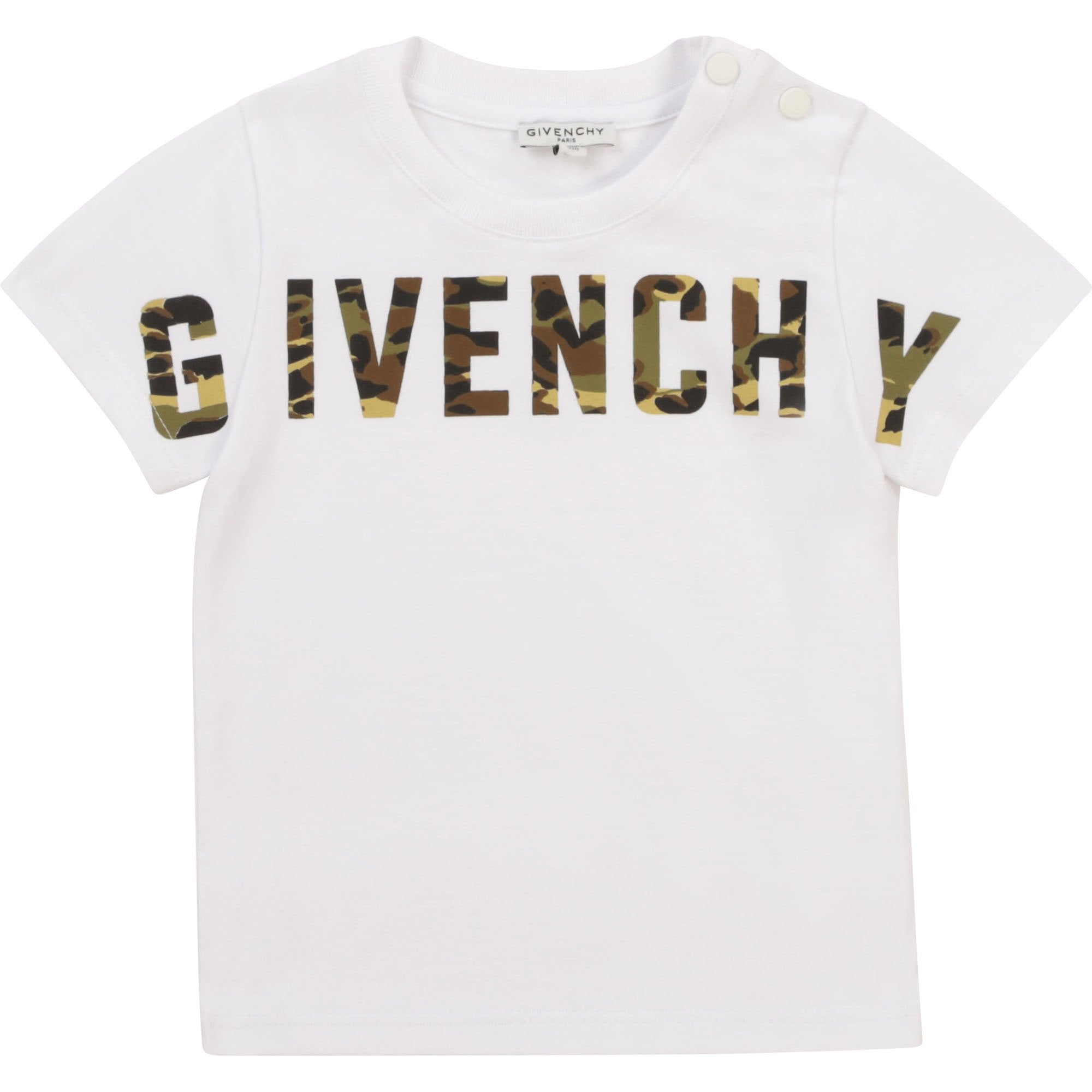 Givenchy Baby Boys White Camo Logo Baby T-Shirt - WHITE 12M