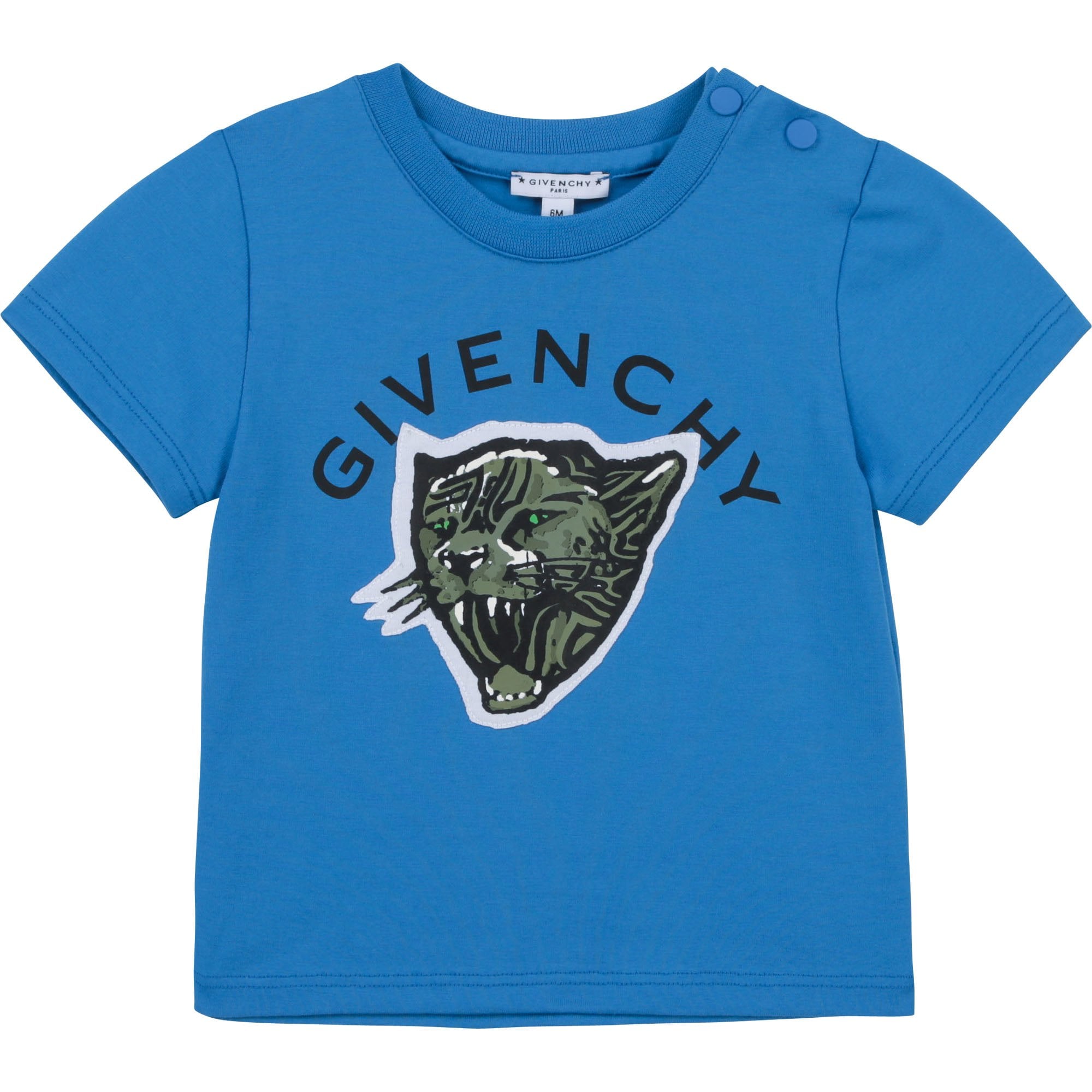 Givenchy Boys Tiger Logo T-shirt Blue - BLUE 2Y