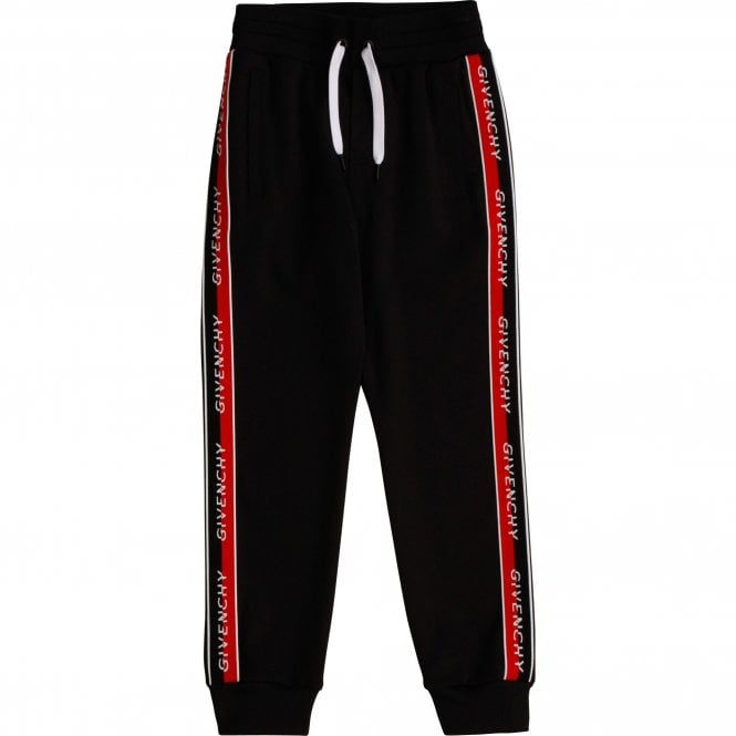 Givenchy Boys Cotton Joggers Black - 4Y BLACK