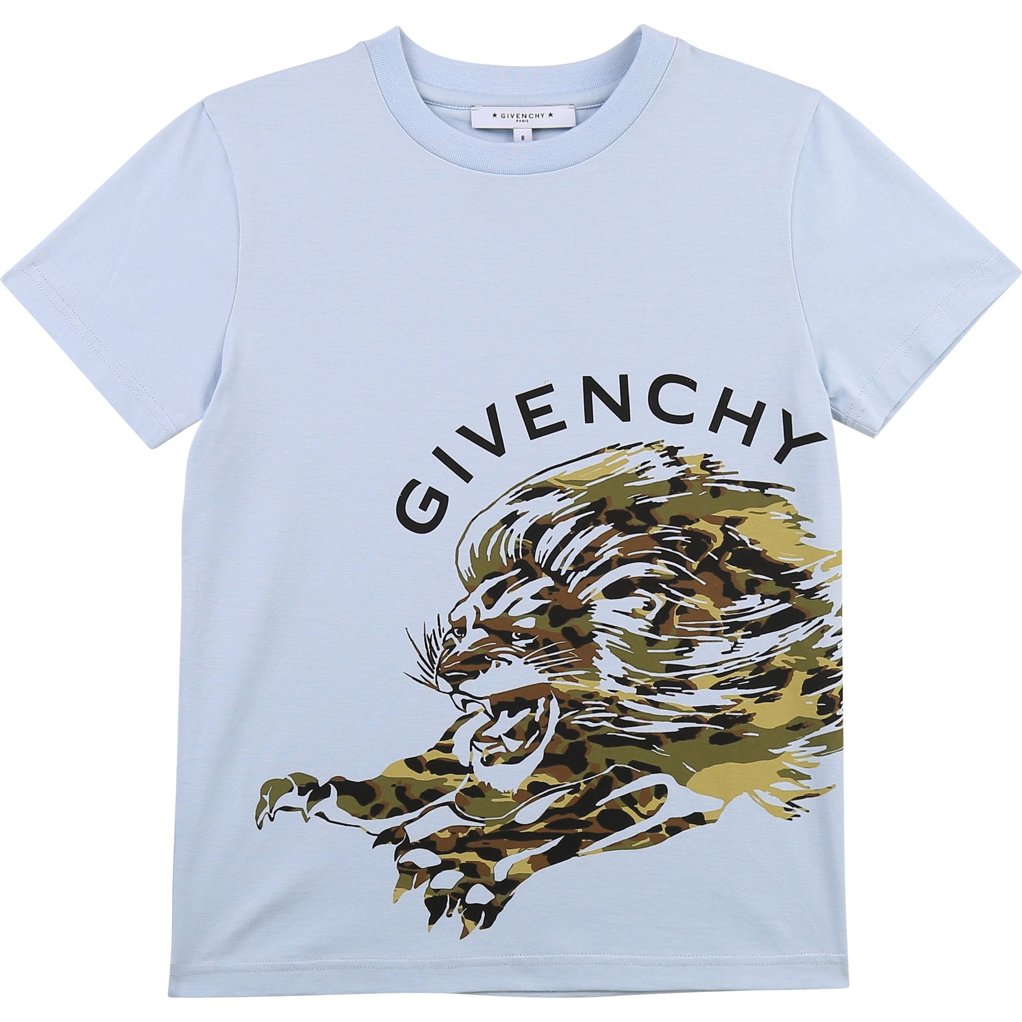 Givenchy Boys Logo Tiger T-Shirt Blue - BLUE 6Y