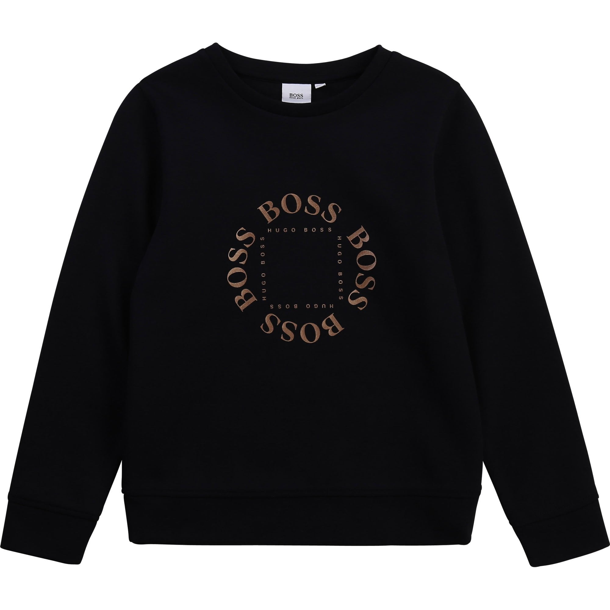 Hugo Boss Boys Logo Sweater Navy - NAVY 6Y