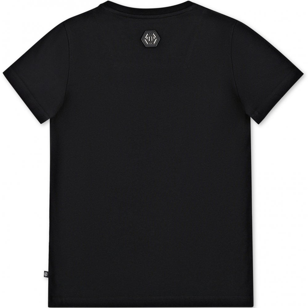 Philipp Plein Boy's Logo T-shirt Black 8Y