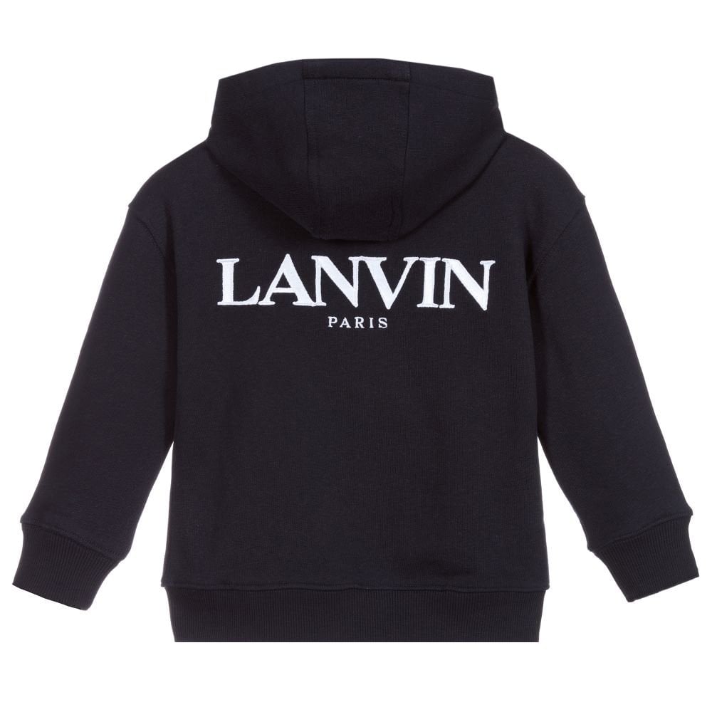 Lanvin Boys Logo Hoodie Navy 10Y