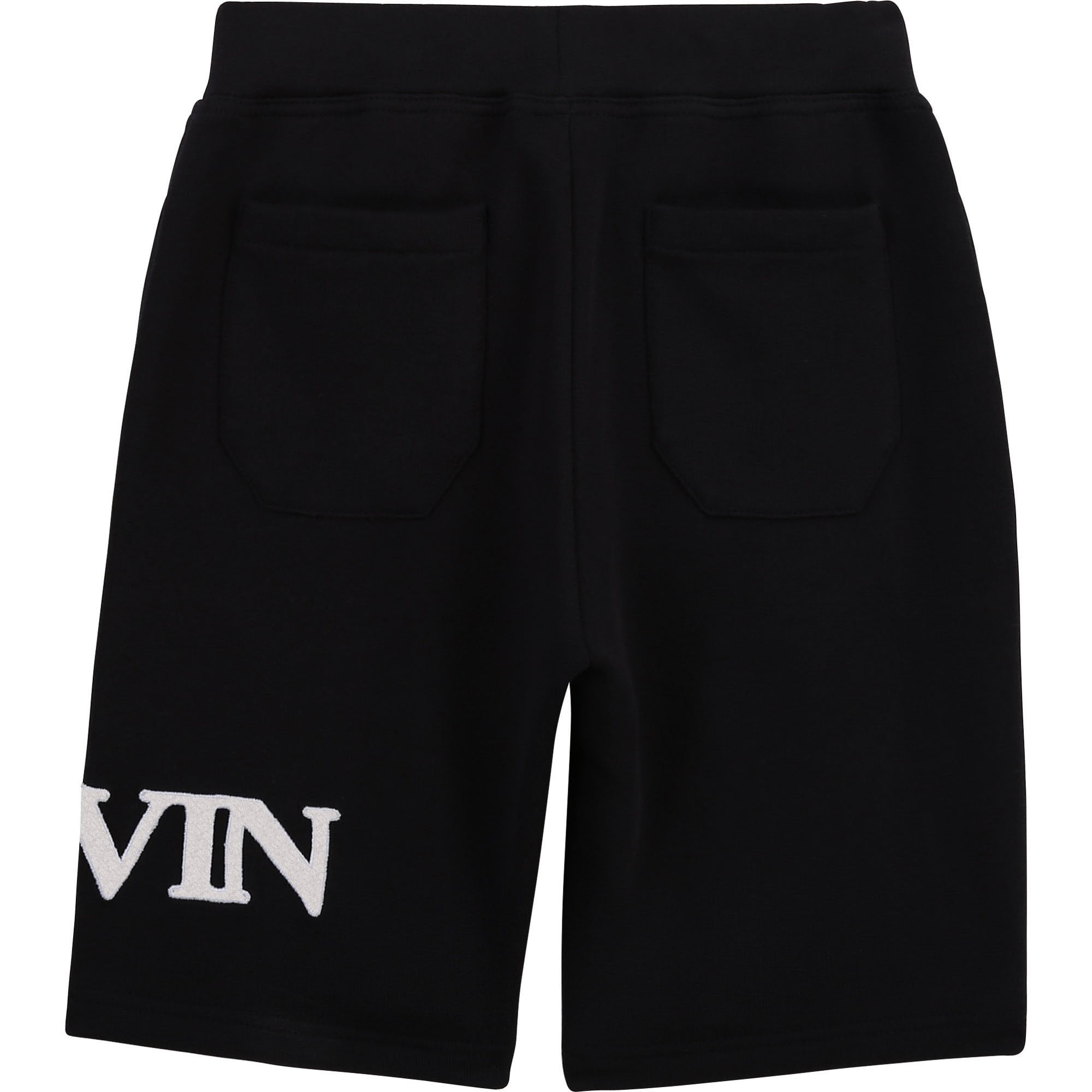 Lanvin Boys Logo Shorts Black Navy 14Y