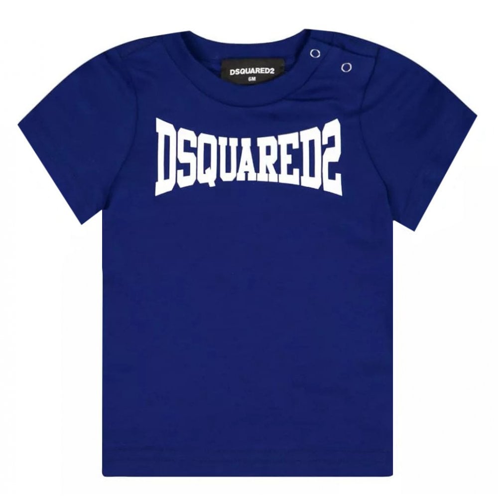 Dsquared2 Boys Cotton T-shirt Blue 6M