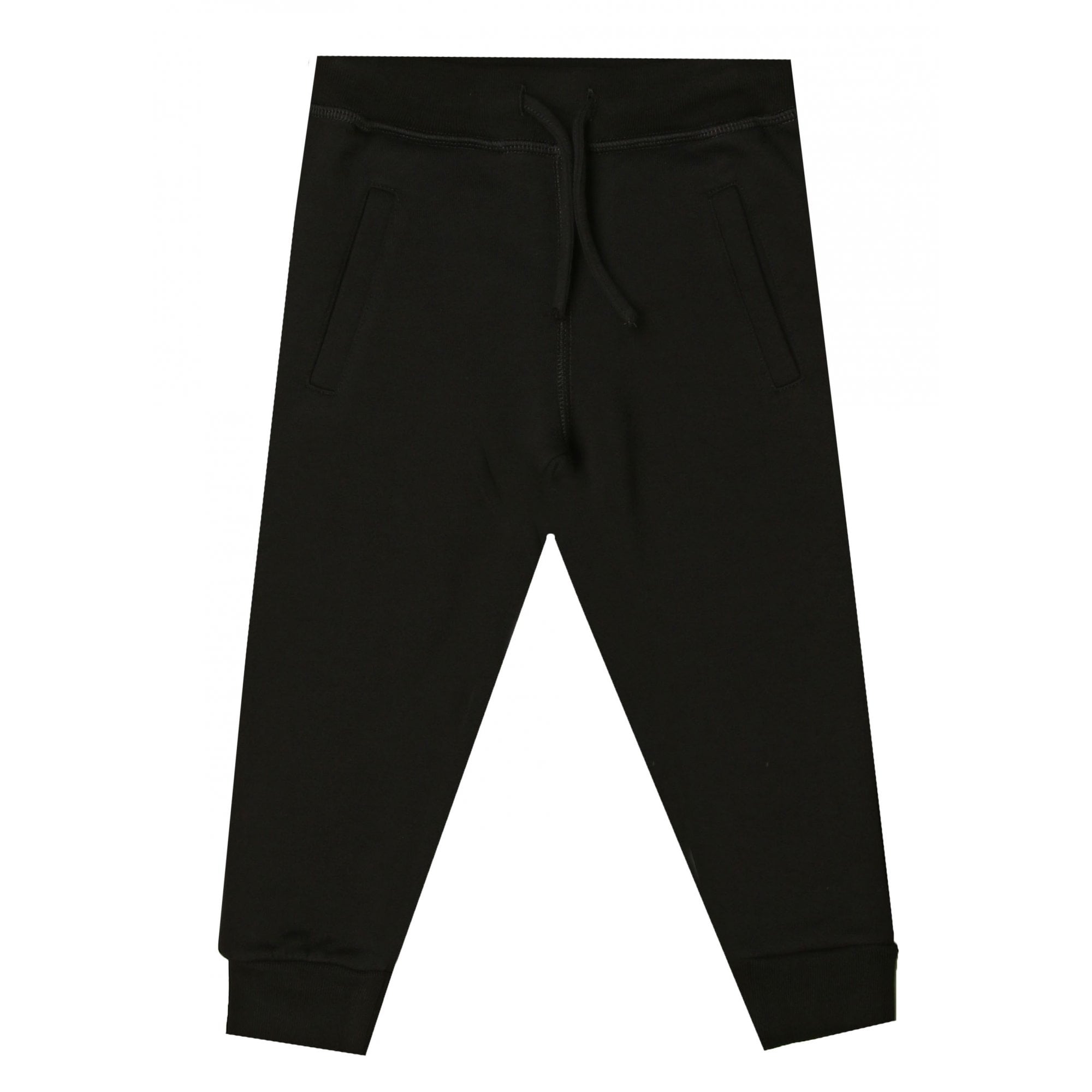 Boys cotton joggers black