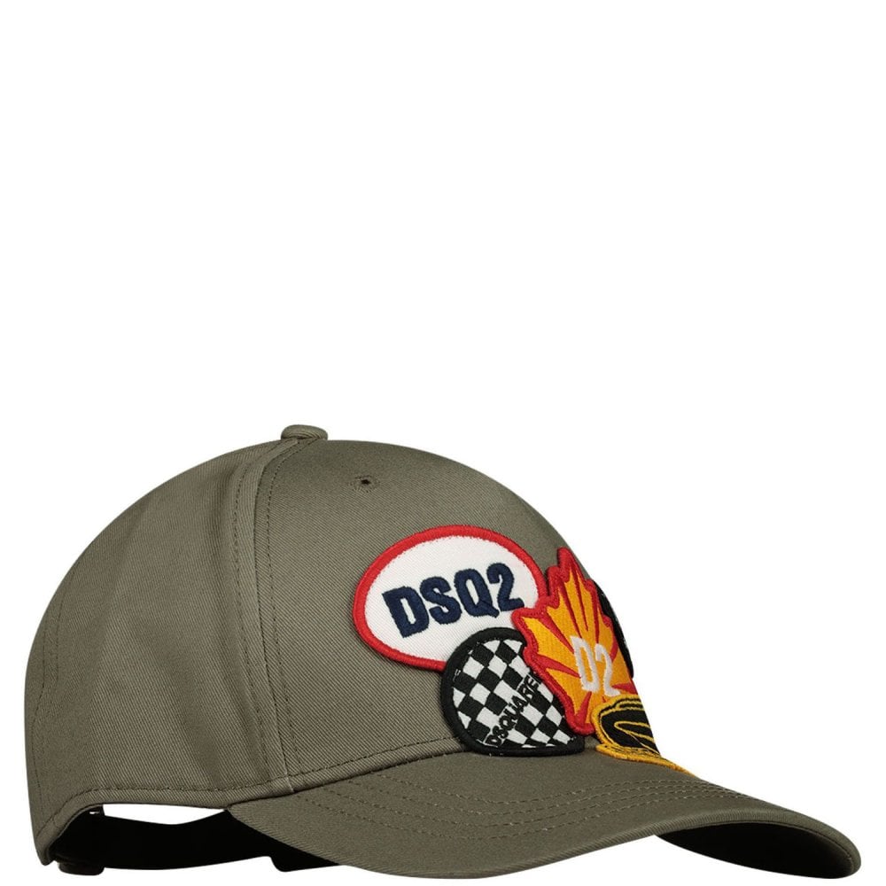 Dsquared2 Boys Badge Logo Cap Khaki 54 Cm