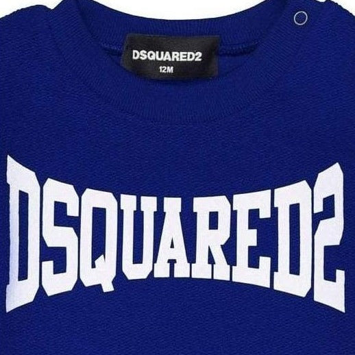 Dsquared2 Baby Boys Logo Sweater Blue 9M
