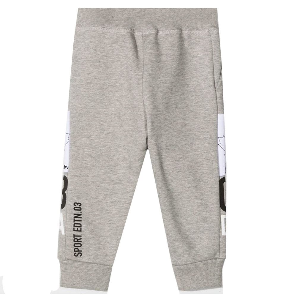 Dsquared2 Baby Boys Joggers White Stripe Grey 12M