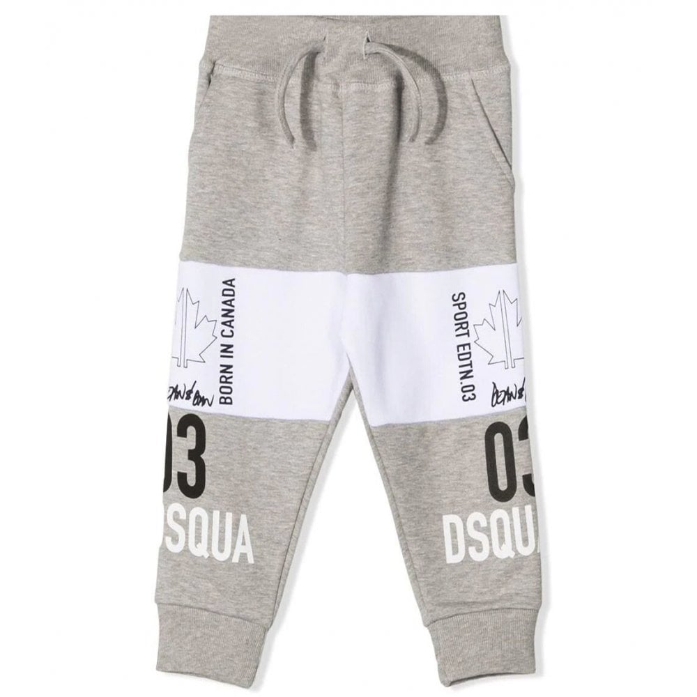 Dsquared2 Kids logo-print cotton shorts - Grey