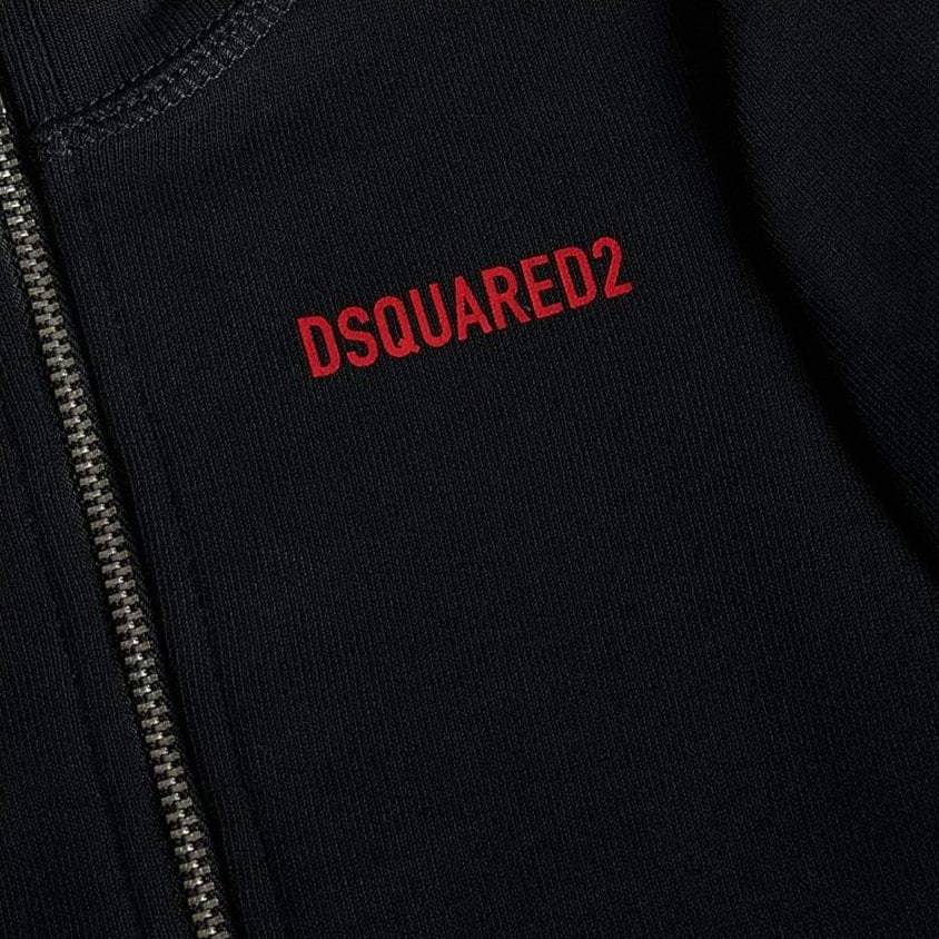 Dsquared2 Baby Boys Cotton Zip Top Black 9M