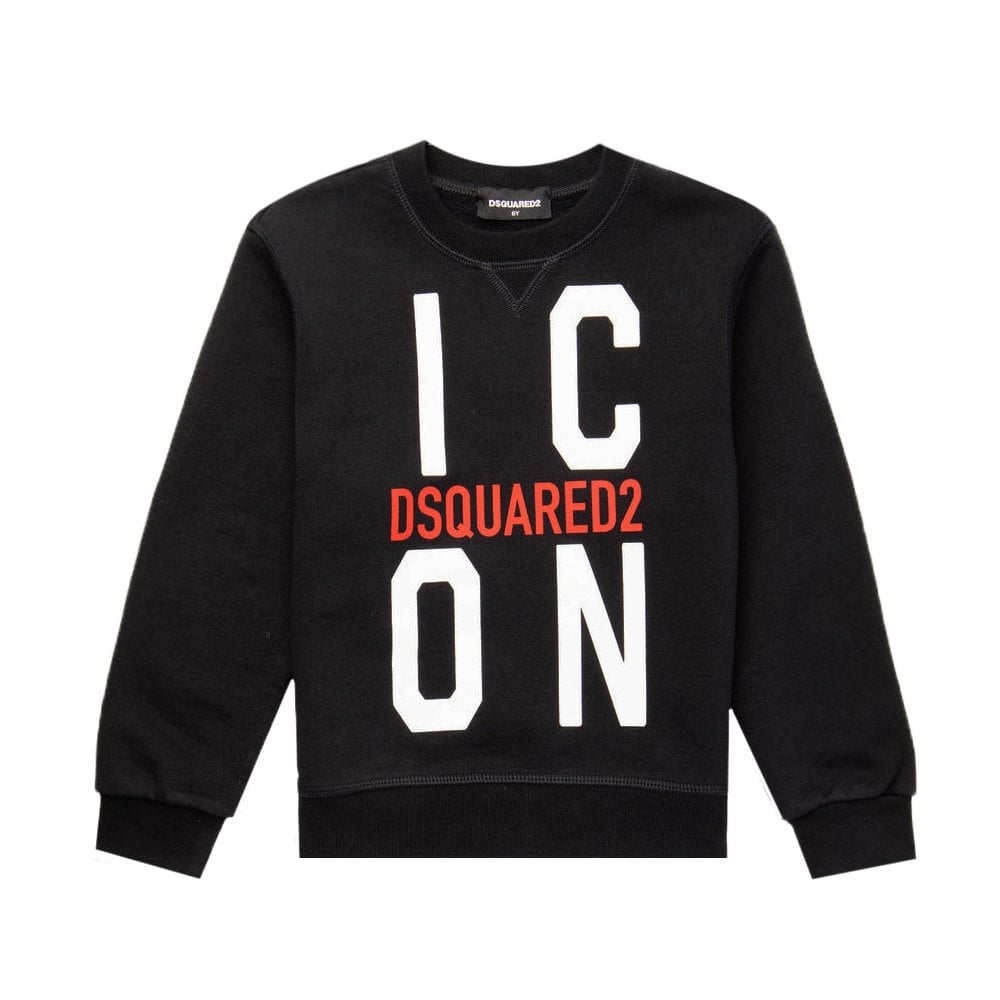 Dsquared2 Boys ICON Sweater Black - BLACK 10Y