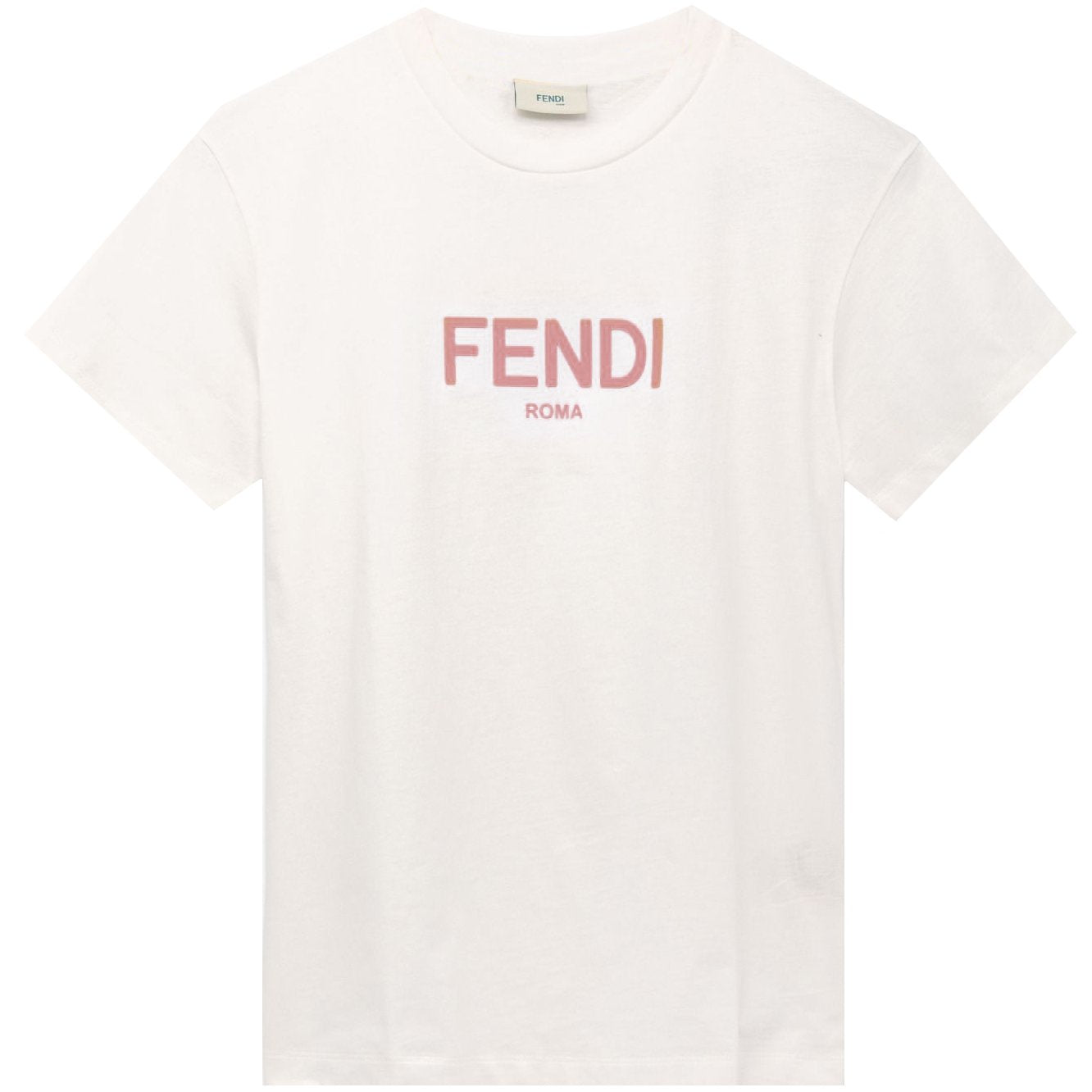 Fendi Girls Logo T-Shirt White - 4Y WHITE