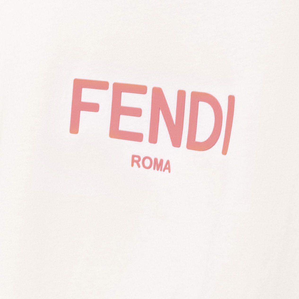 Fendi Girls Logo T-shirt White 6Y