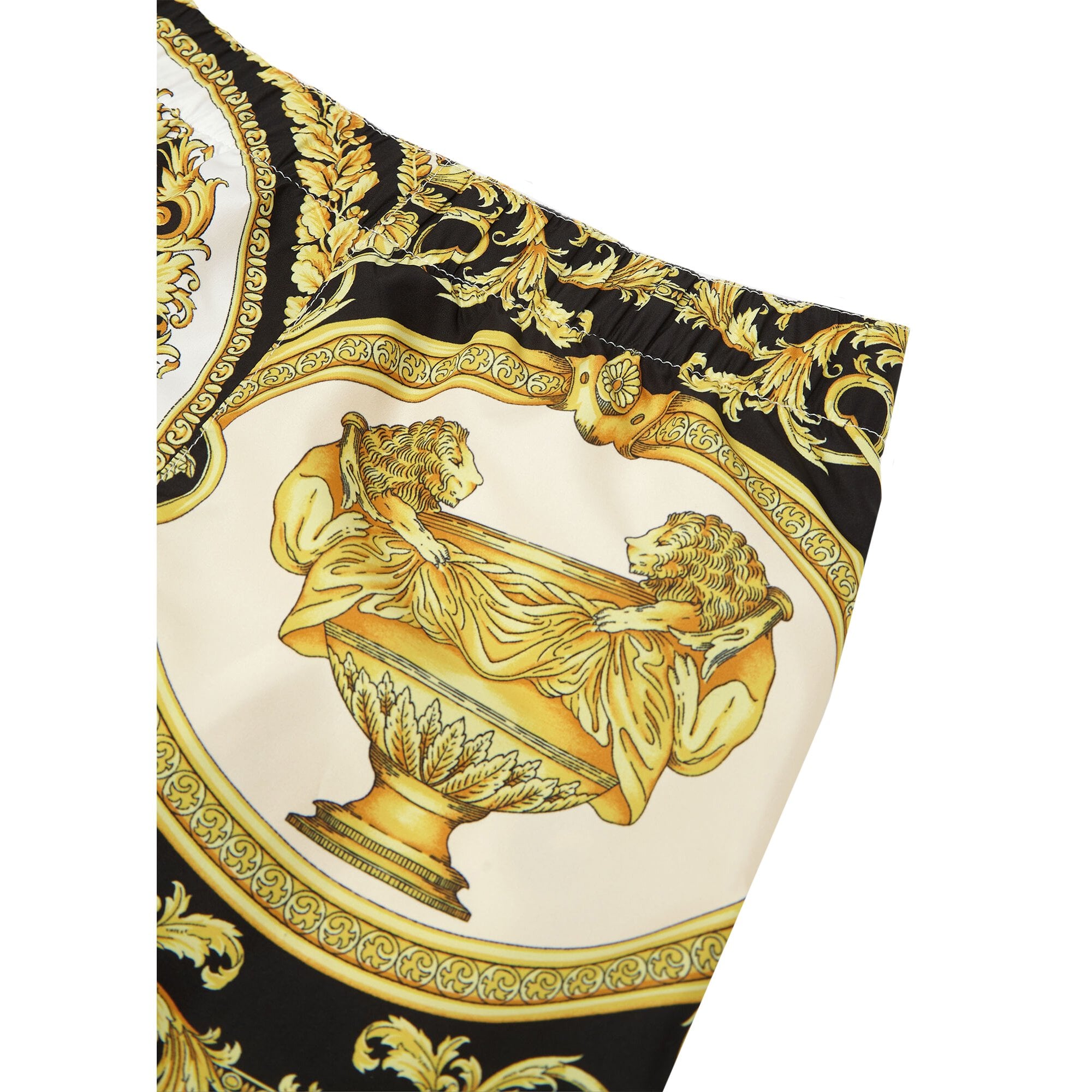 Versace Baby Boys Shorts Lion Print Gold Multi Coloured 9M