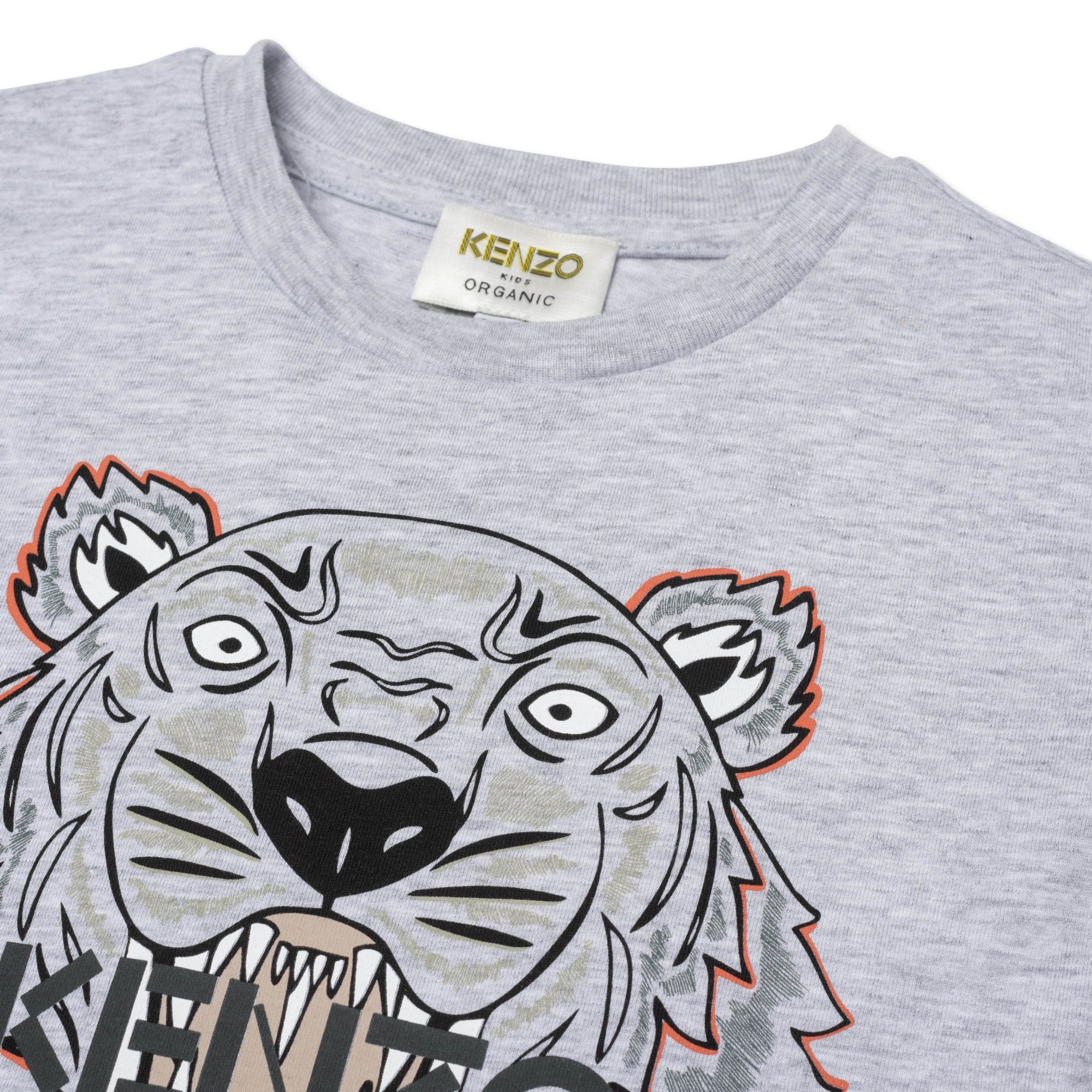 Kenzo Boys Tiger T-shirt Grey 8Y