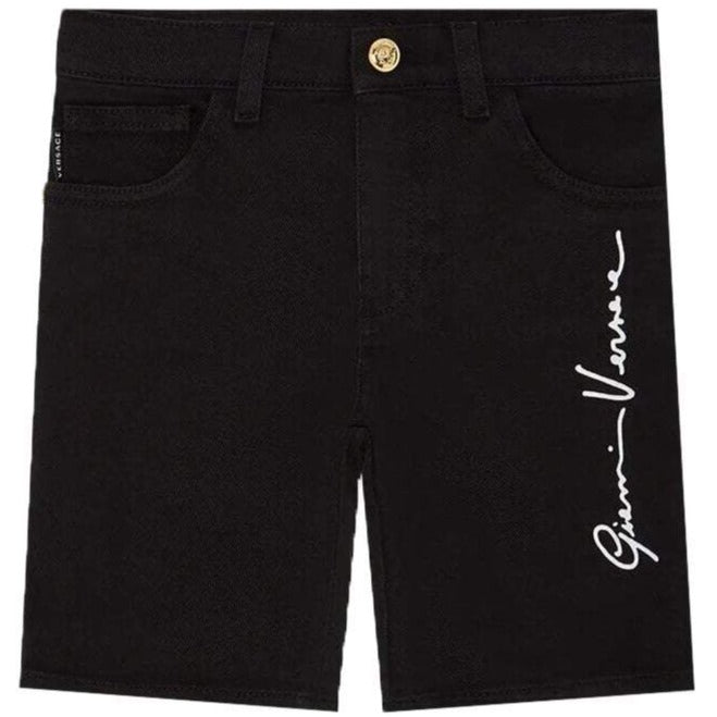 Versace Boys Signature Shorts Black 12Y