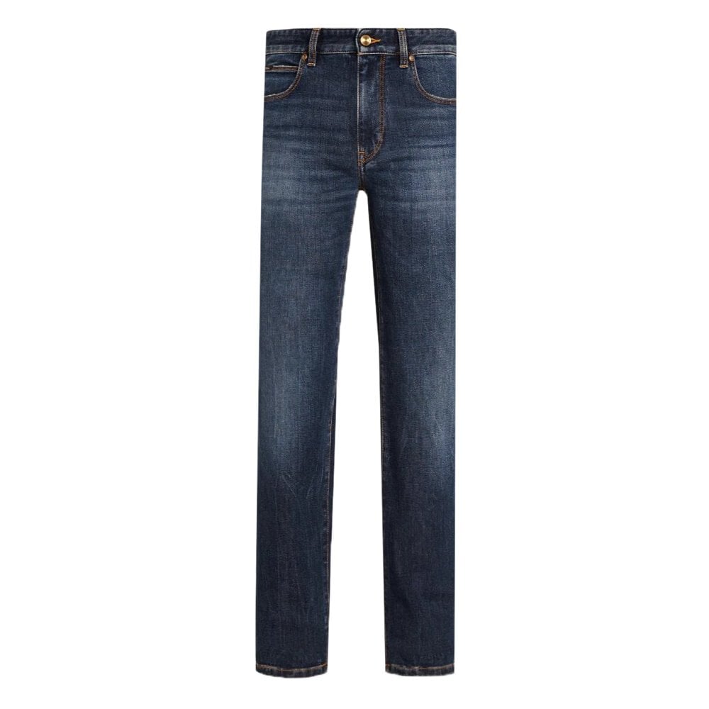 Z Zegna Men's Stretch Cotton 5-pocket Denim Jeans Blue 32W