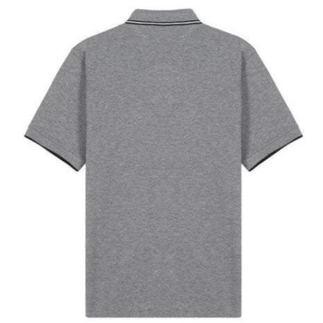 Z Zegna Men's Stretch Cotton Short-sleeve Polo Grey L