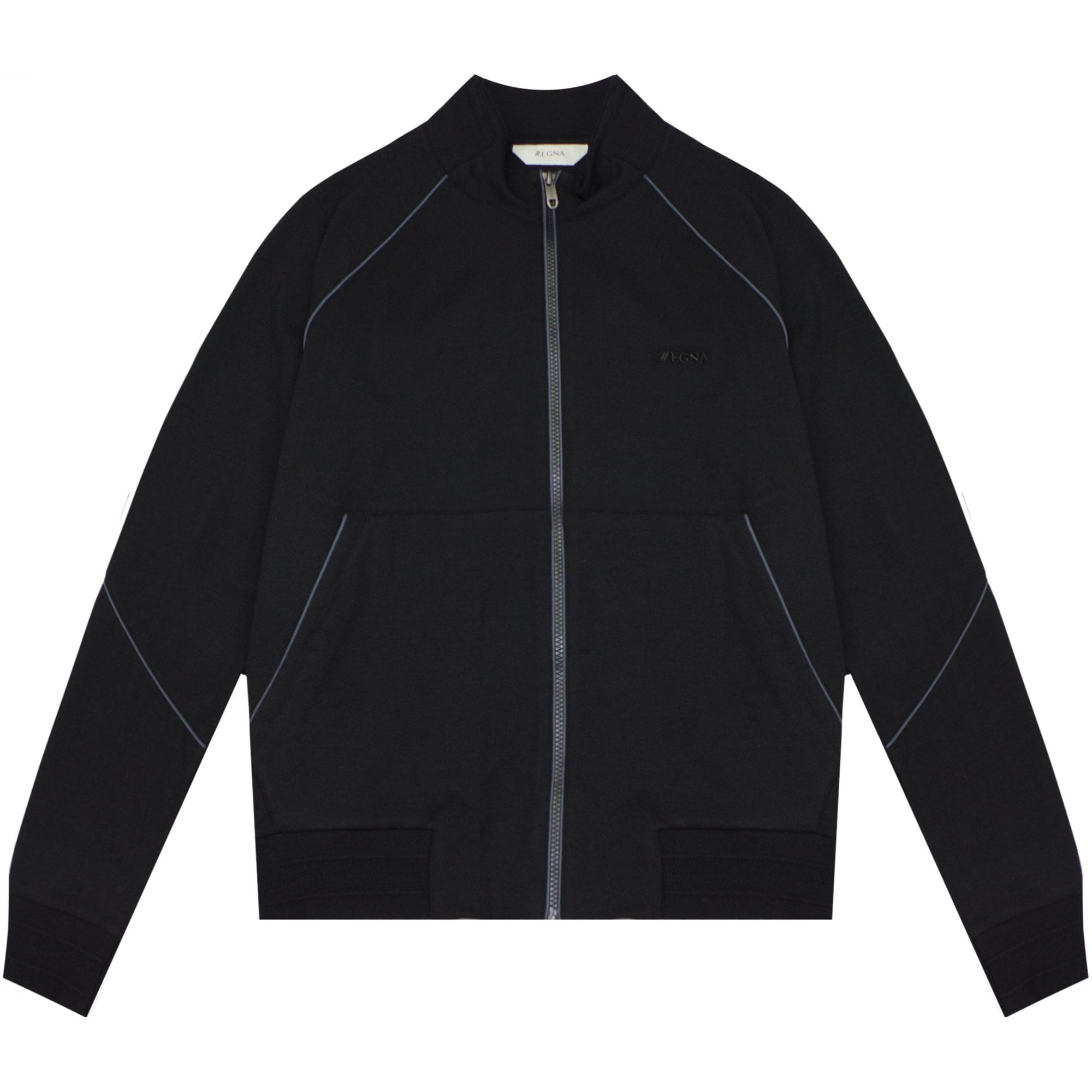 Z Zegna Men's Zip Top Black M