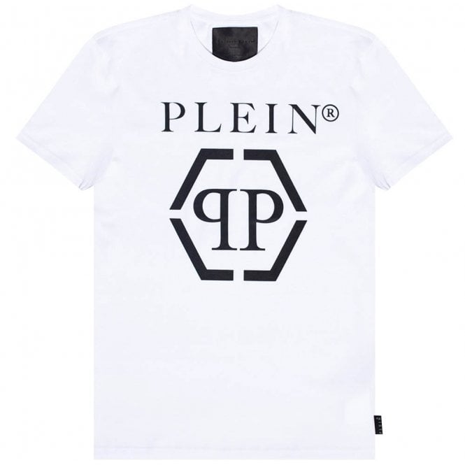Philipp Plein Men's Classic Hexagon T-shirt White M