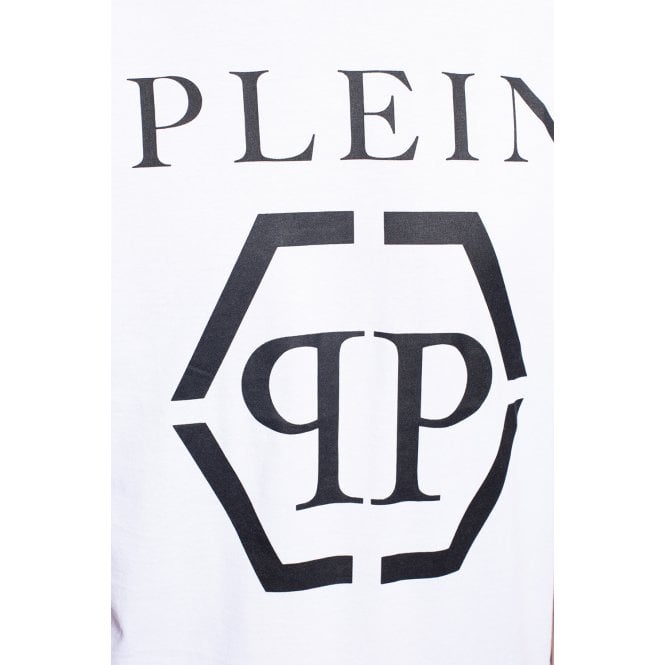 Philipp Plein Men's Classic Hexagon T-shirt White M