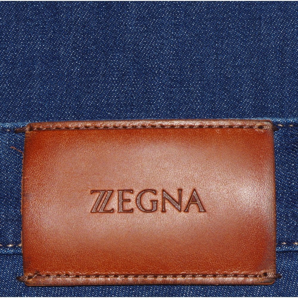 Z Zegna Men's Stretch Cotton 5-pocket Jeans Blue 34W