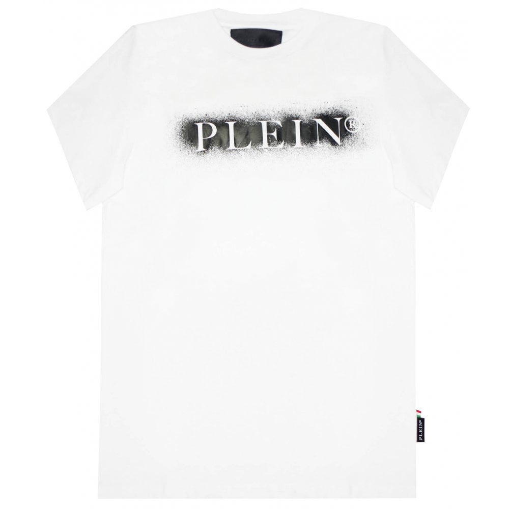 Philipp Plein Men's Spray Paint T-shirt White Xxxl