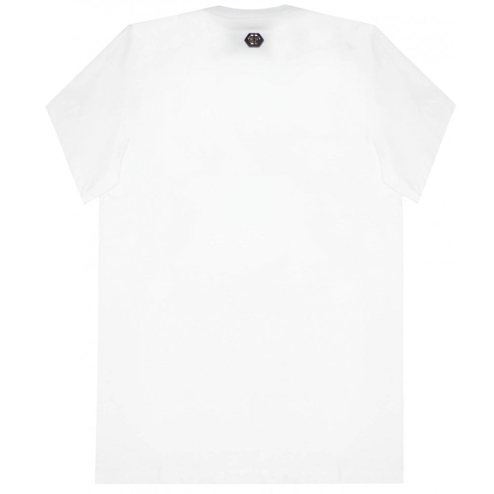 Philipp Plein Men's Spray Paint T-shirt White Xxxl