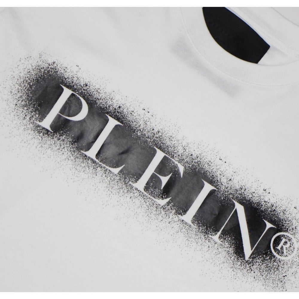 Philipp Plein Men's Spray Paint T-shirt White Xxxl
